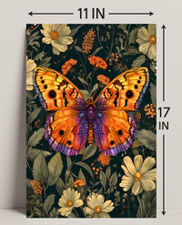 Vibrant Butterfly Garden Art: Abstract or Artistic Poster