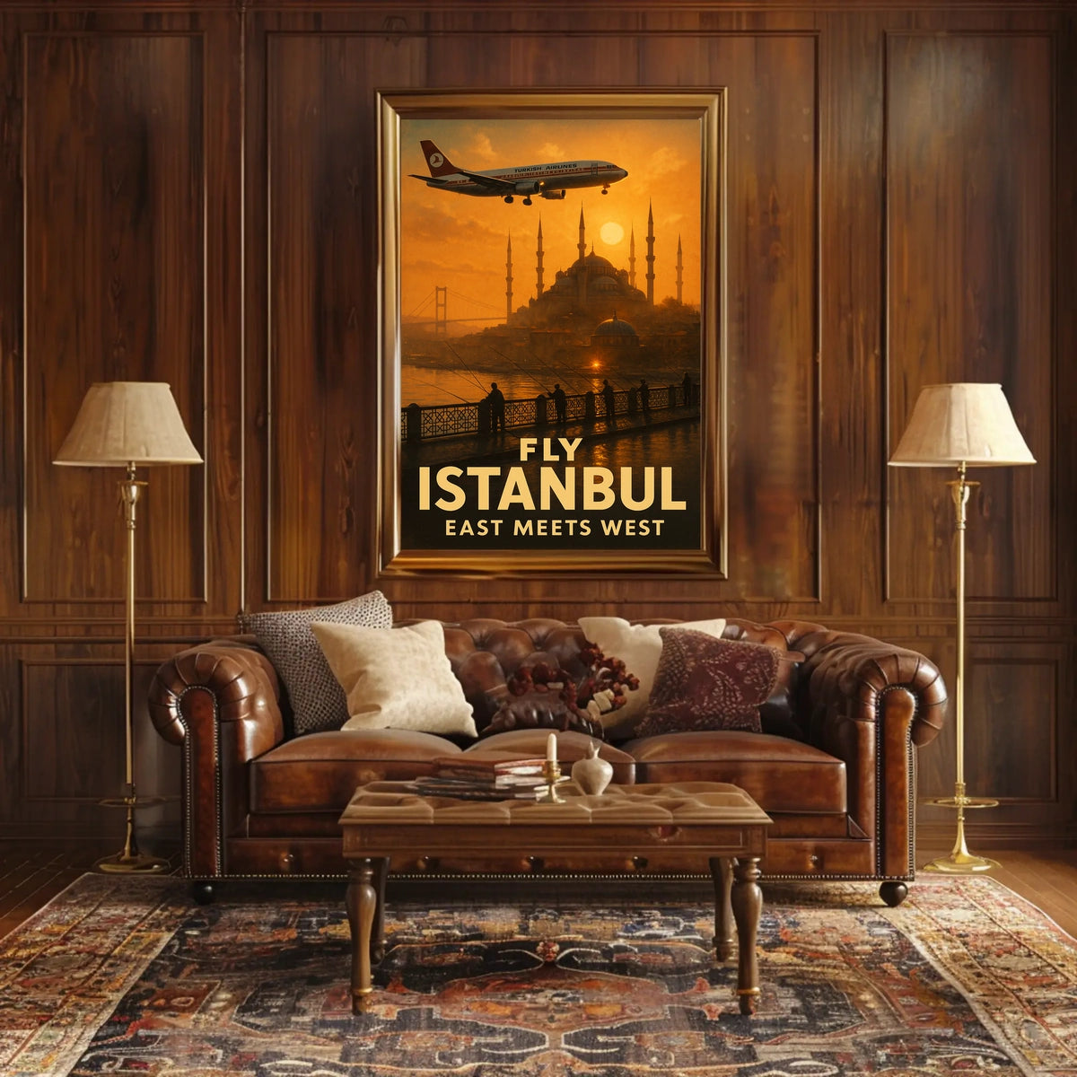 Fly Istanbul East Meets West Poster