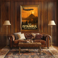 Fly Istanbul East Meets West Poster