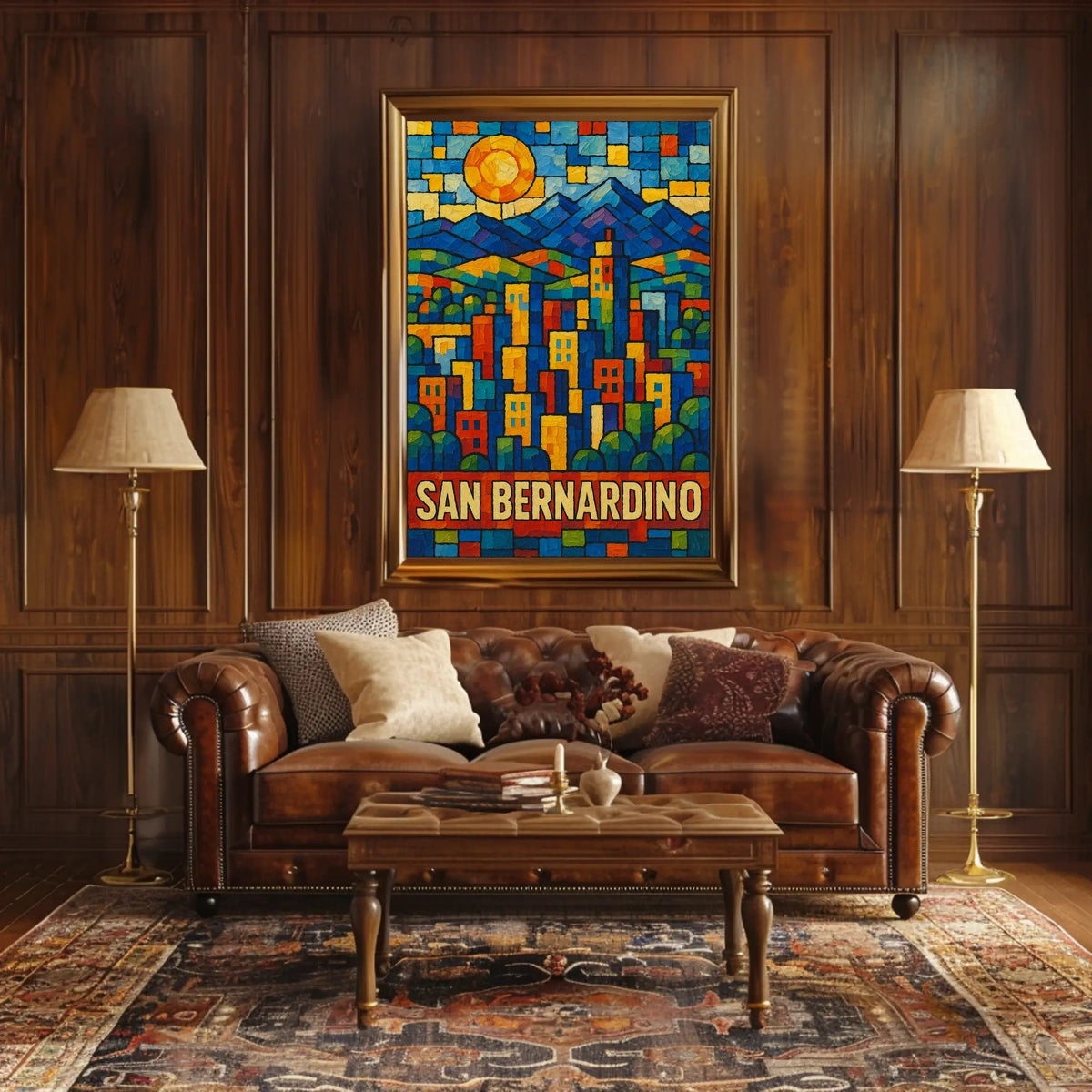 San Bernardino Cityscape Poster