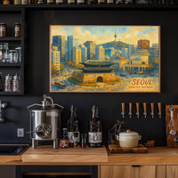 Seoul Cityscape Poster