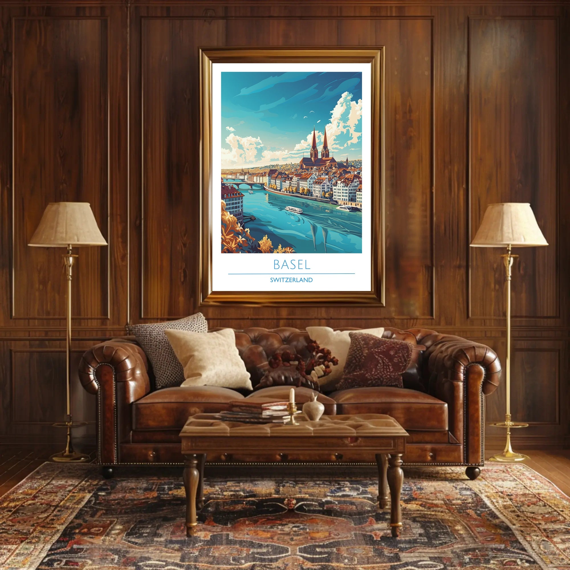 Basel Cityscape Poster