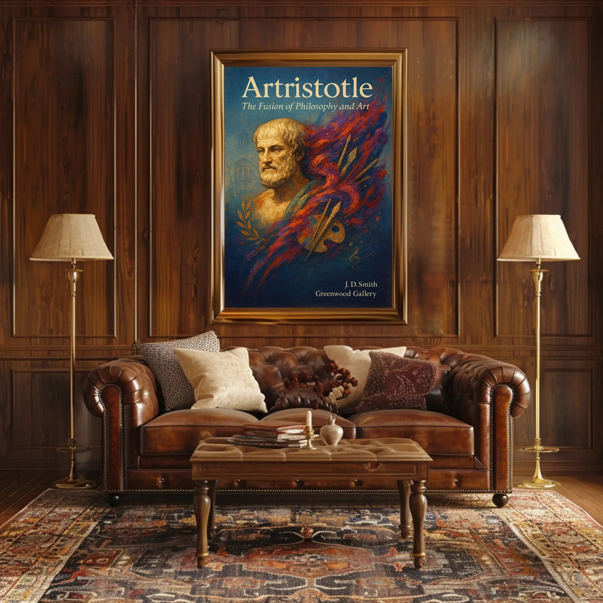 Artristotle The Fusion of Philosophy and Art Poster