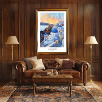 Santorini Serenity Poster