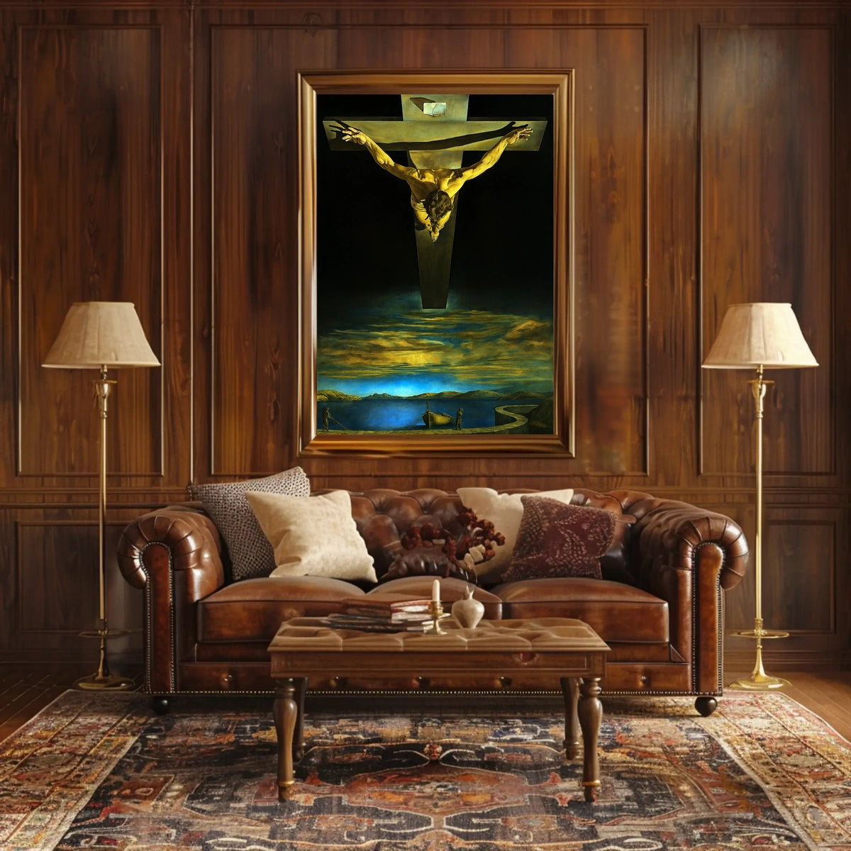Surreal Vision of the Crucifixion Poster