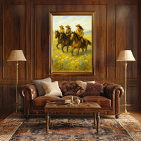 Riders in the Field Poster PosterGoat