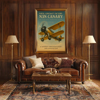 Naval Aircraft Factory N3N Canary Poster