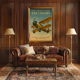 Naval Aircraft Factory N3N Canary Poster