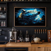 Majestic Wolf In The Moonlight Poster