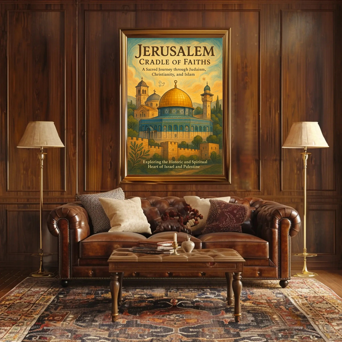 Jerusalem Cradle of Faiths Poster