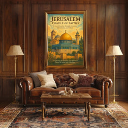 Jerusalem Cradle of Faiths Poster