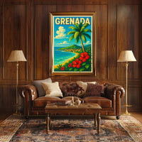 Grenada Tropical Paradise Poster
