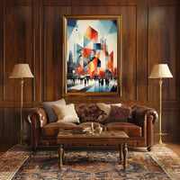 Urban Geometric Symphony Poster