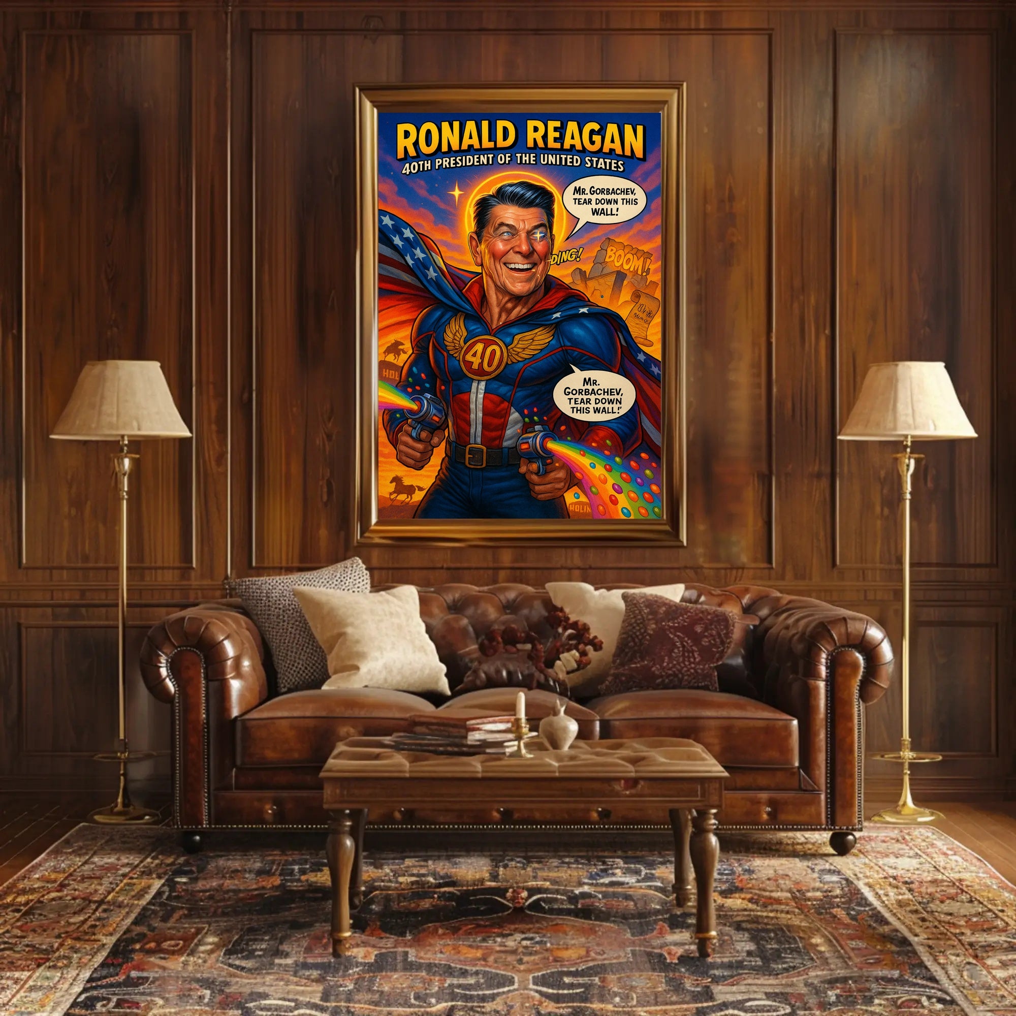 Ronald Reagan – 40th President Poster PosterGoat