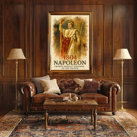 Napoleon Crowning Himself Emperor Historic Art Poster
