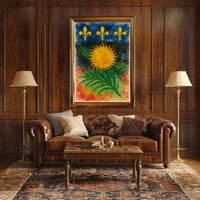 Sun Fleur De Lis Heritage Poster