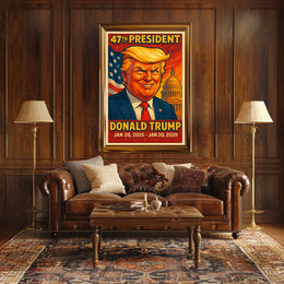 Trump Guardianship Liberty Patriotic Pop Art Poster