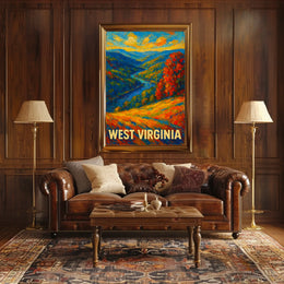 West Virginia Landscape Poster