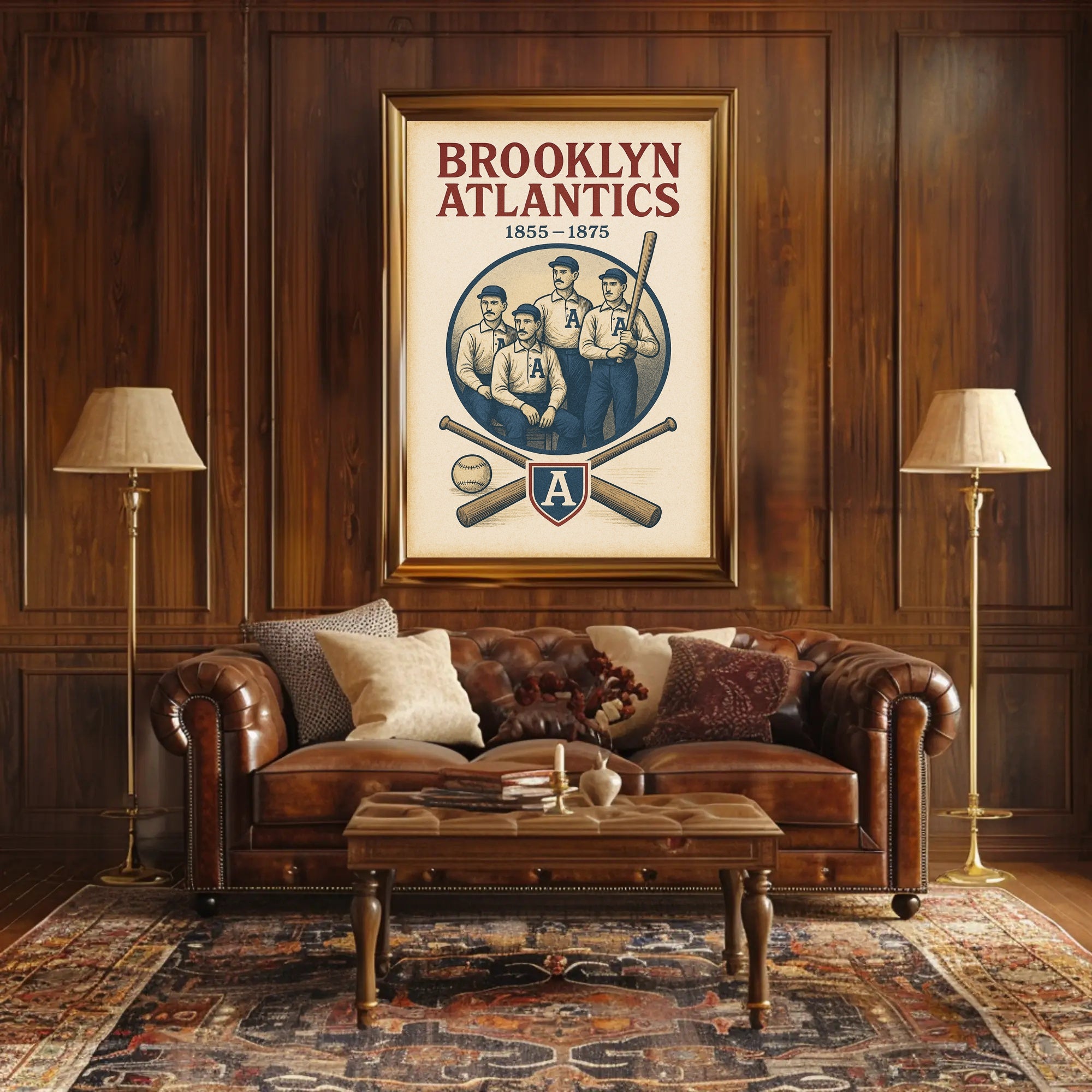 Brooklyn Atlantics Baseball Team Poster PosterGoat