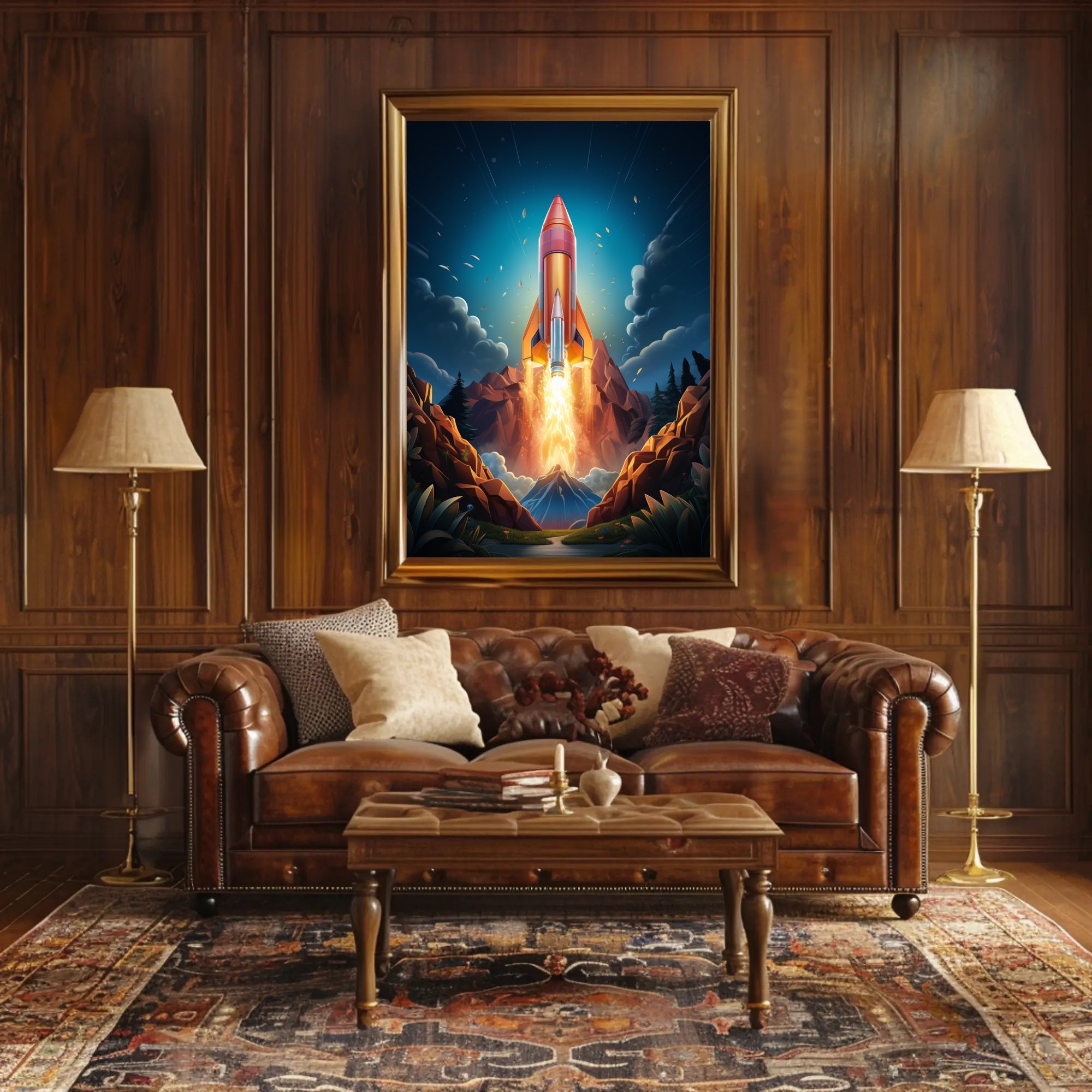 Rocket Launch Adventure Poster