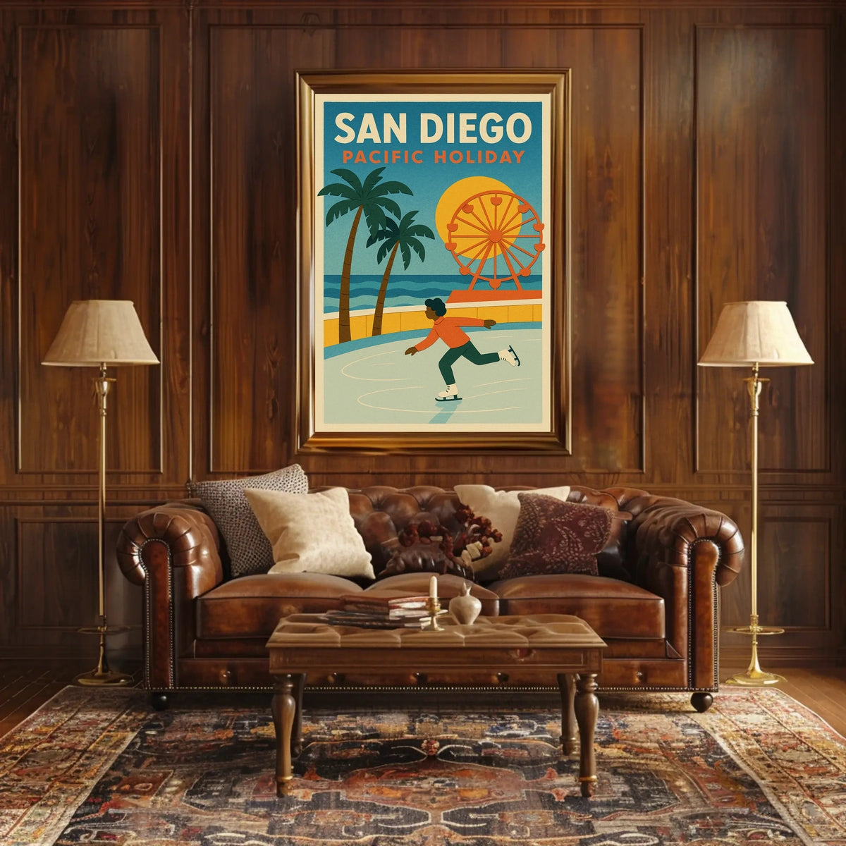 San Diego Pacific Holiday Poster