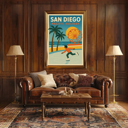 San Diego Pacific Holiday Poster