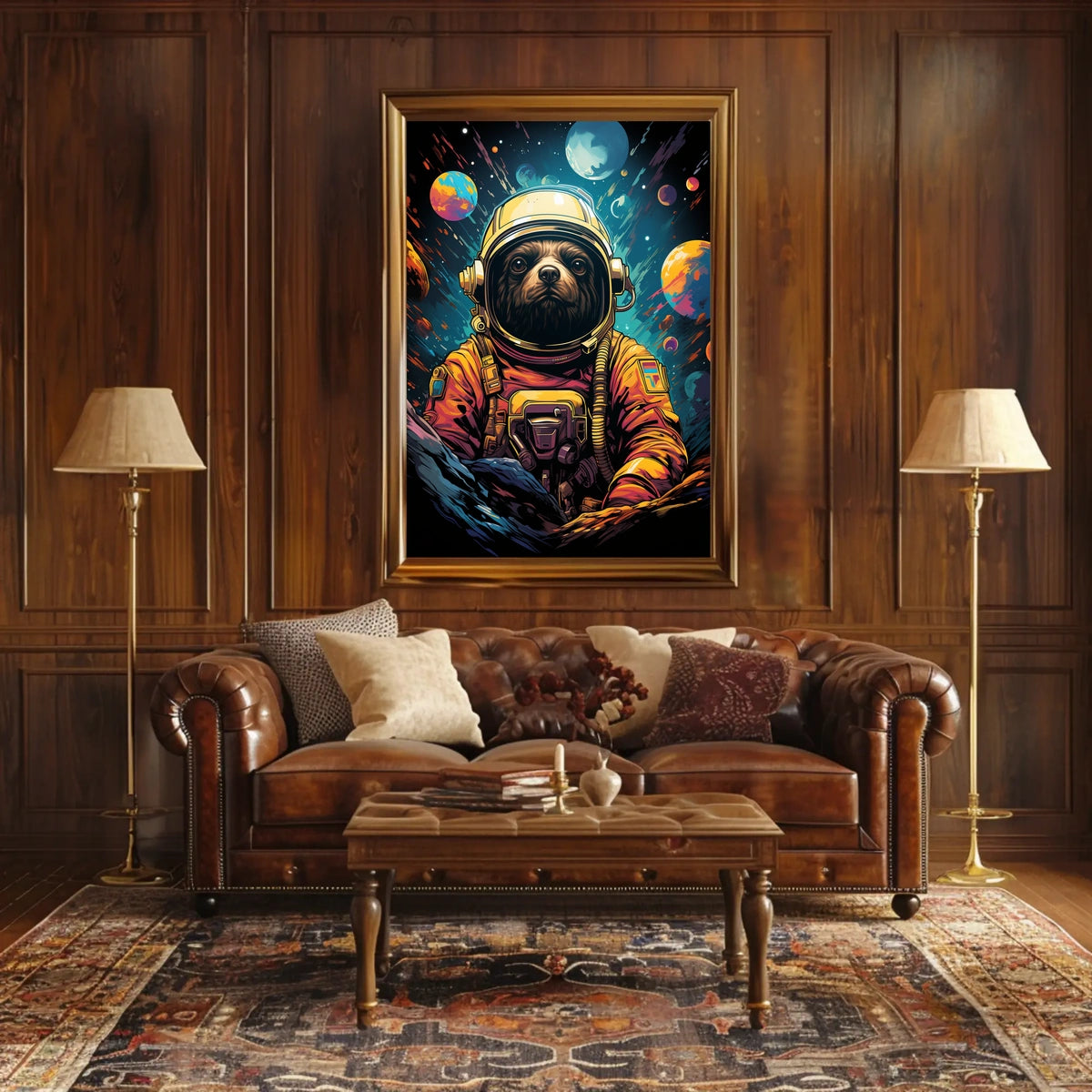 Cosmic Canine Adventure Poster
