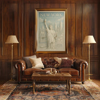 New York City Vintage Elegance Travel Poster
