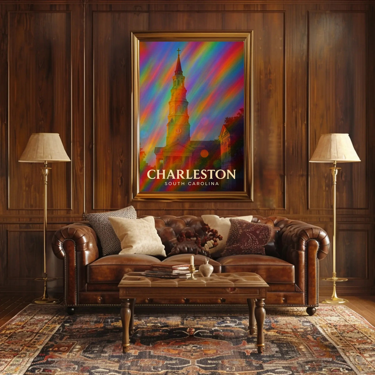 Charleston Travel Digital Painting Wanderlust Poster