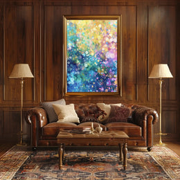 Colorful Bubble Abstraction Abstract Poster