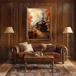 Autumn Steam Journey Poster