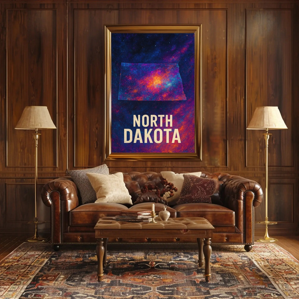 North Dakota Cosmic Landscape Poster