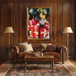 Christmas Joy Under Tree Festive Miscellaneous Poster