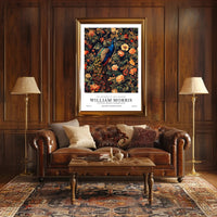 William Morris Textile Design Exhibition Artistic Poster