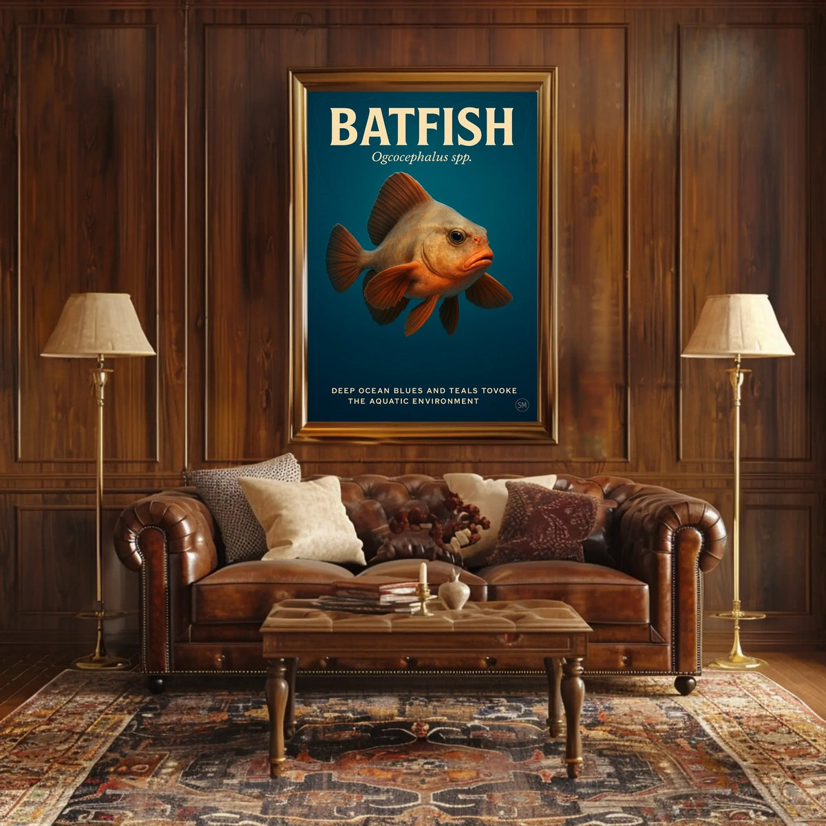 Batfish Deep Ocean Wonders Poster