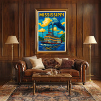 Mississippi Riverboat Adventure Poster