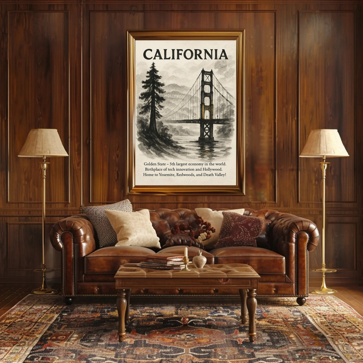 California The Golden State Poster