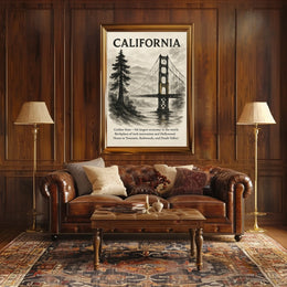 California The Golden State Poster