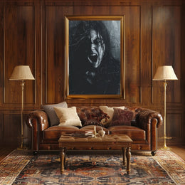 Scream in the Shadows Art Print Poster Decor PosterGoat