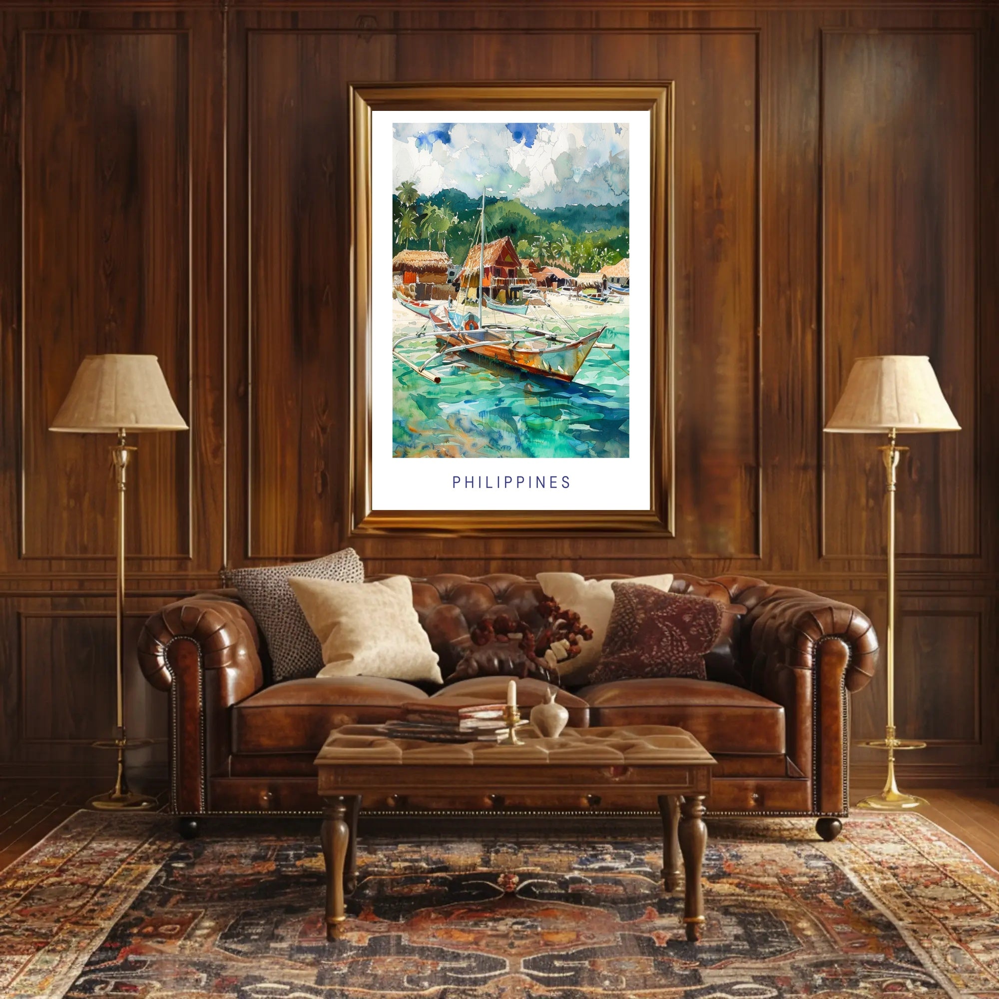 Philippines Tropical Paradise Travel Poster PosterGoat