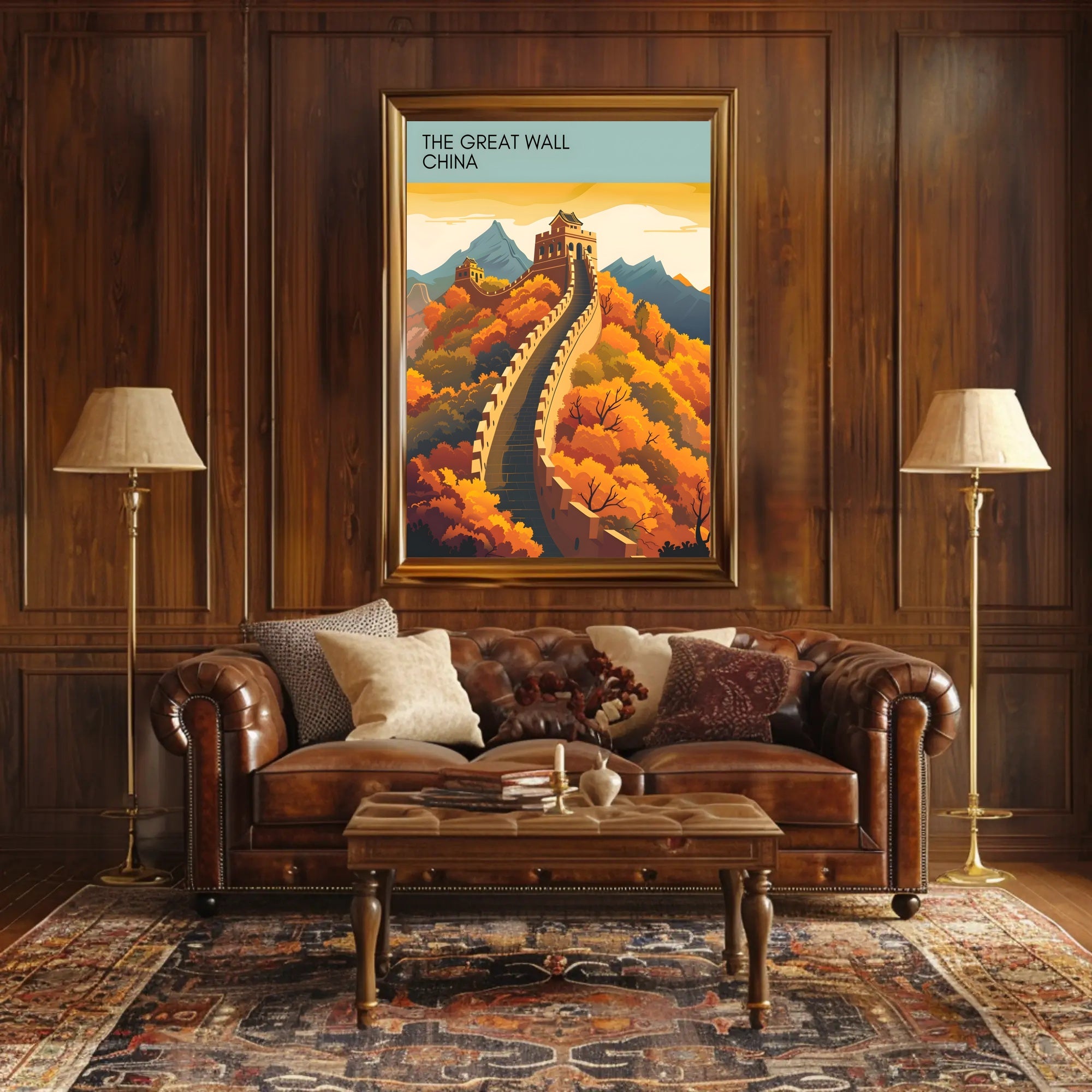 The Great Wall China Travel Poster