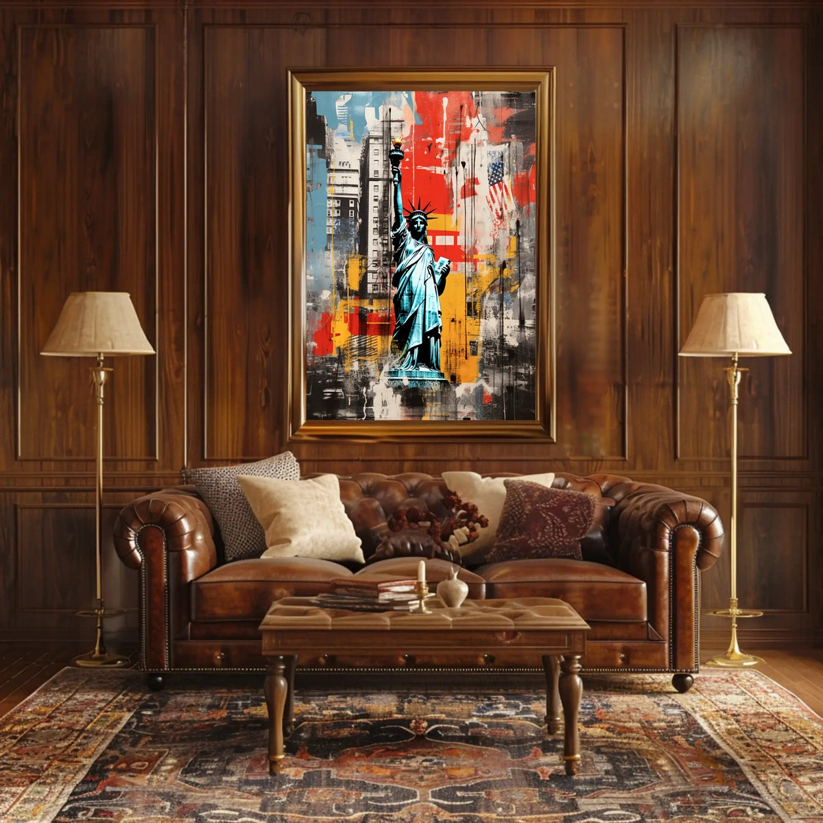 Statue of Liberty New York Travel Art Print Poster