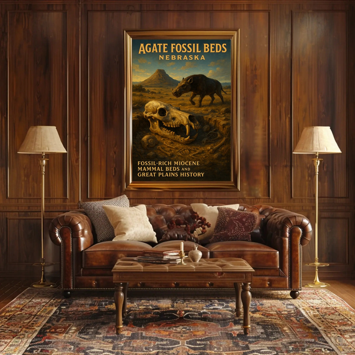 Agate Fossil Beds Nebraska Poster
