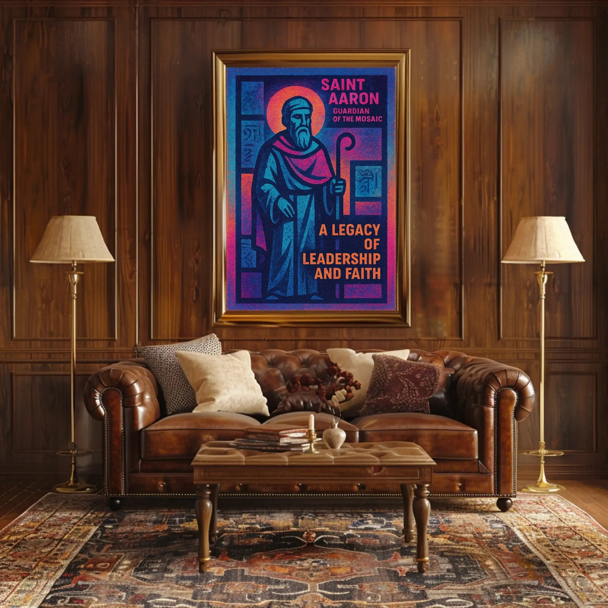 Saint Aaron Guardian Of The Mosaic Poster