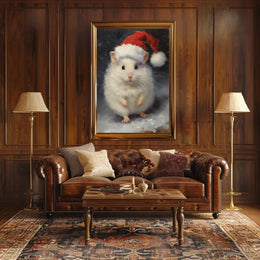 Festive Hamster Delight Poster