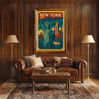 New York City Iconic Landmarks Poster