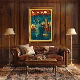New York City Iconic Landmarks Poster
