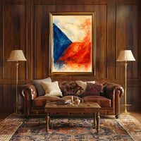 Abstract National Colors Abstract Poster