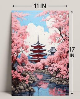 Cherry Blossom Serenity Poster