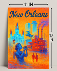 New Orleans Vibes Poster PosterGoat
